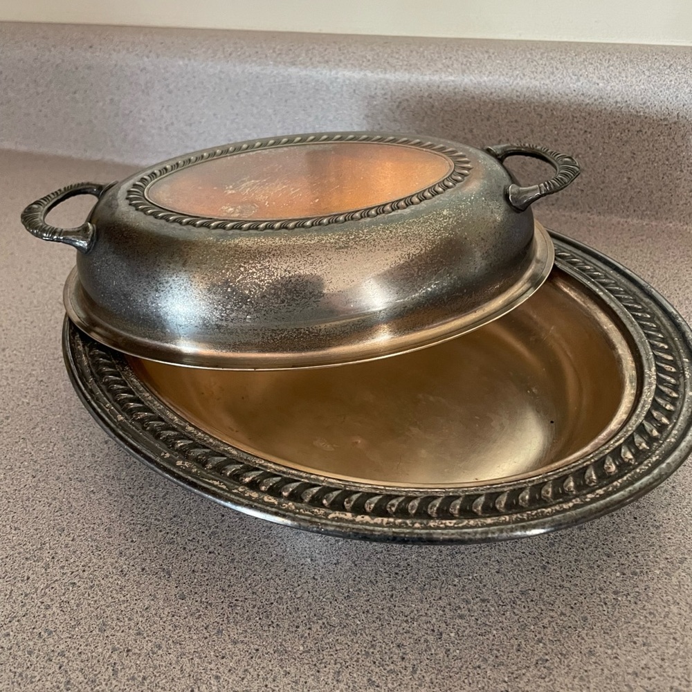 Silver plated dish